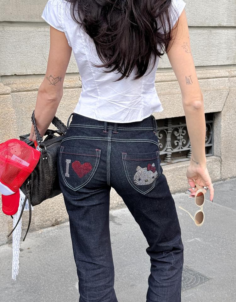 Hello Kitty bootcut jeans