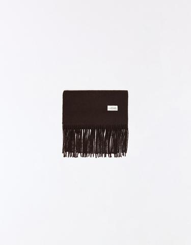 Fine fringed scarf — Brown 3