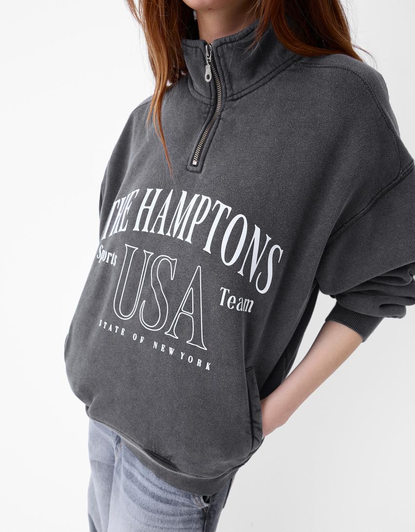 سويت شيرت بطبعة وسحاب-رمادي-5