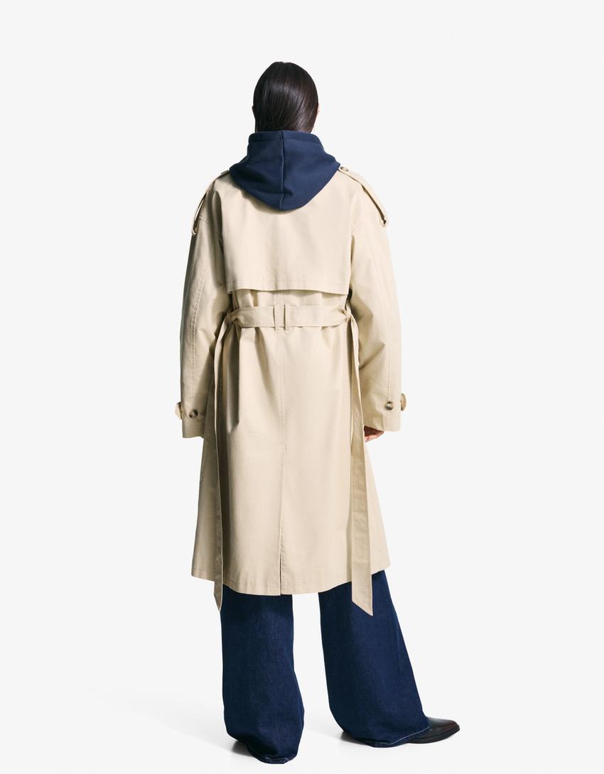 Mantel Abrigos Bershka Trenchcoat Jacken Und Trenchcoats Damen Bershka