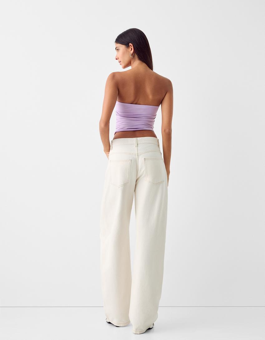 توب بفتحة وأكتاف مكشوفة وزمة-بنفسجي-1