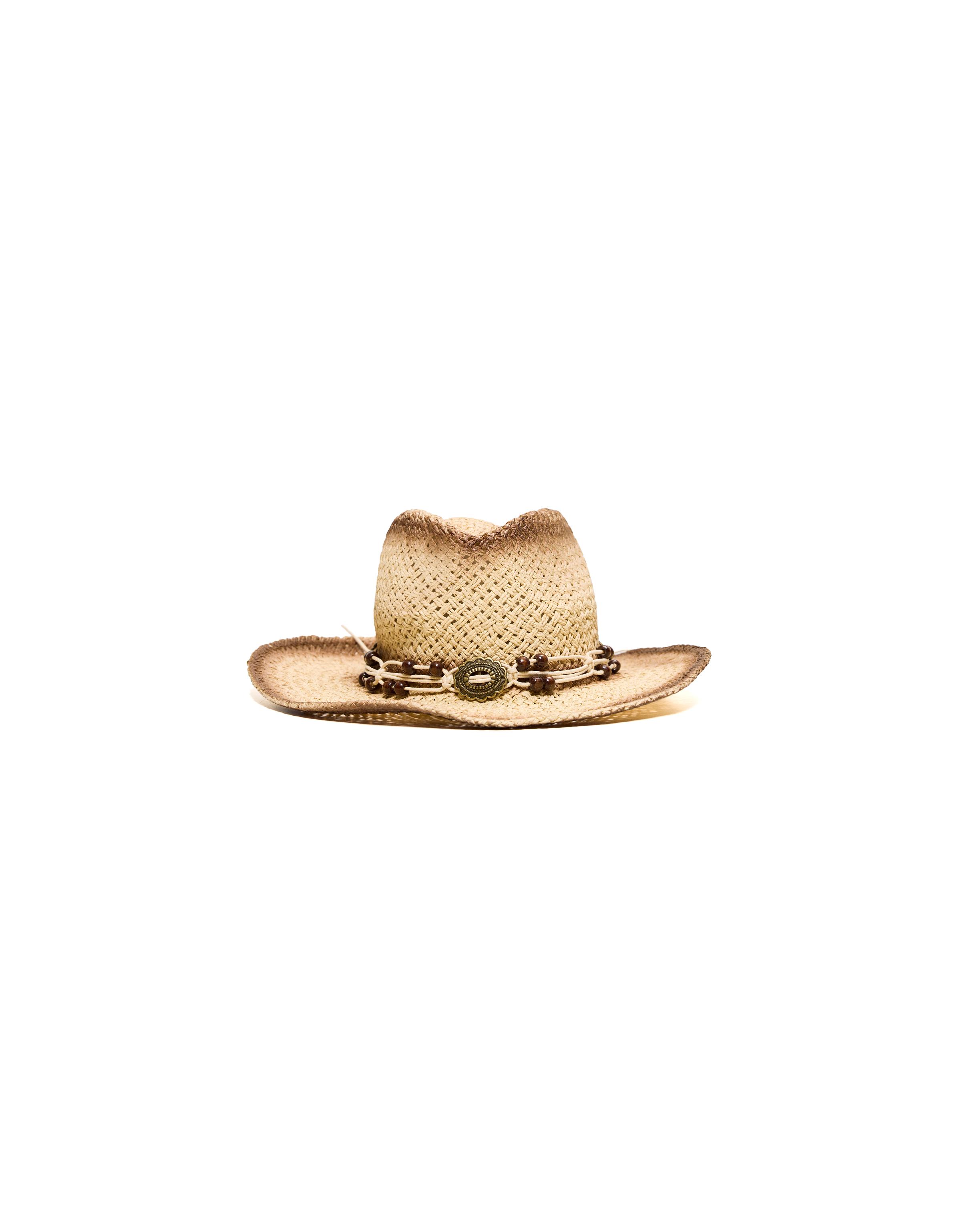 Ombre cowboy hat — Camel
