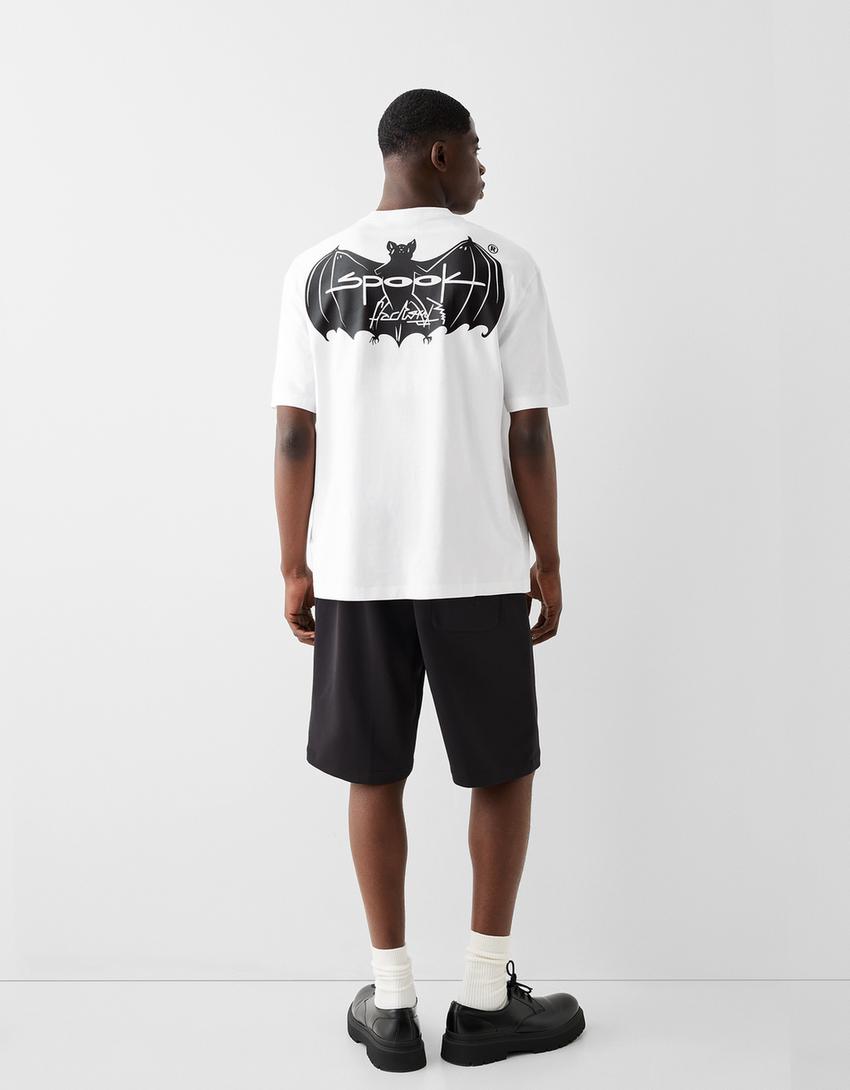 T-shirt La Ruta Del Bakalao manches courtes boxy fit-Blanc-1