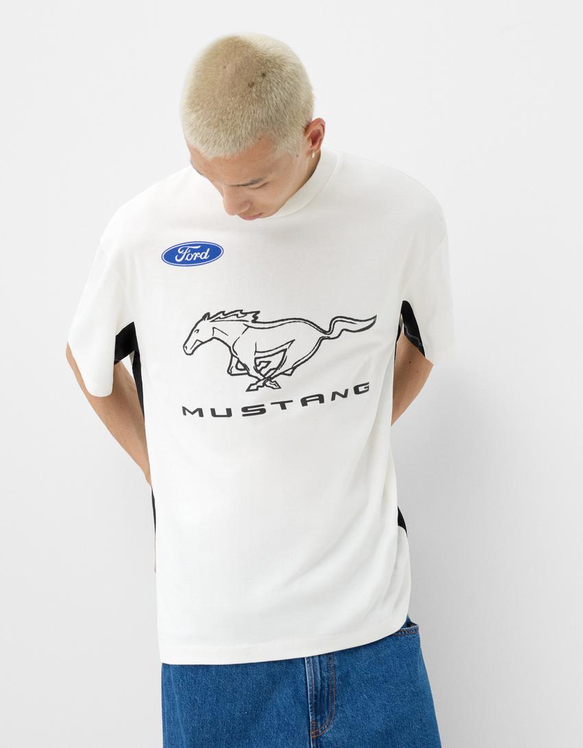 Ford short sleeve T-shirt-White-2