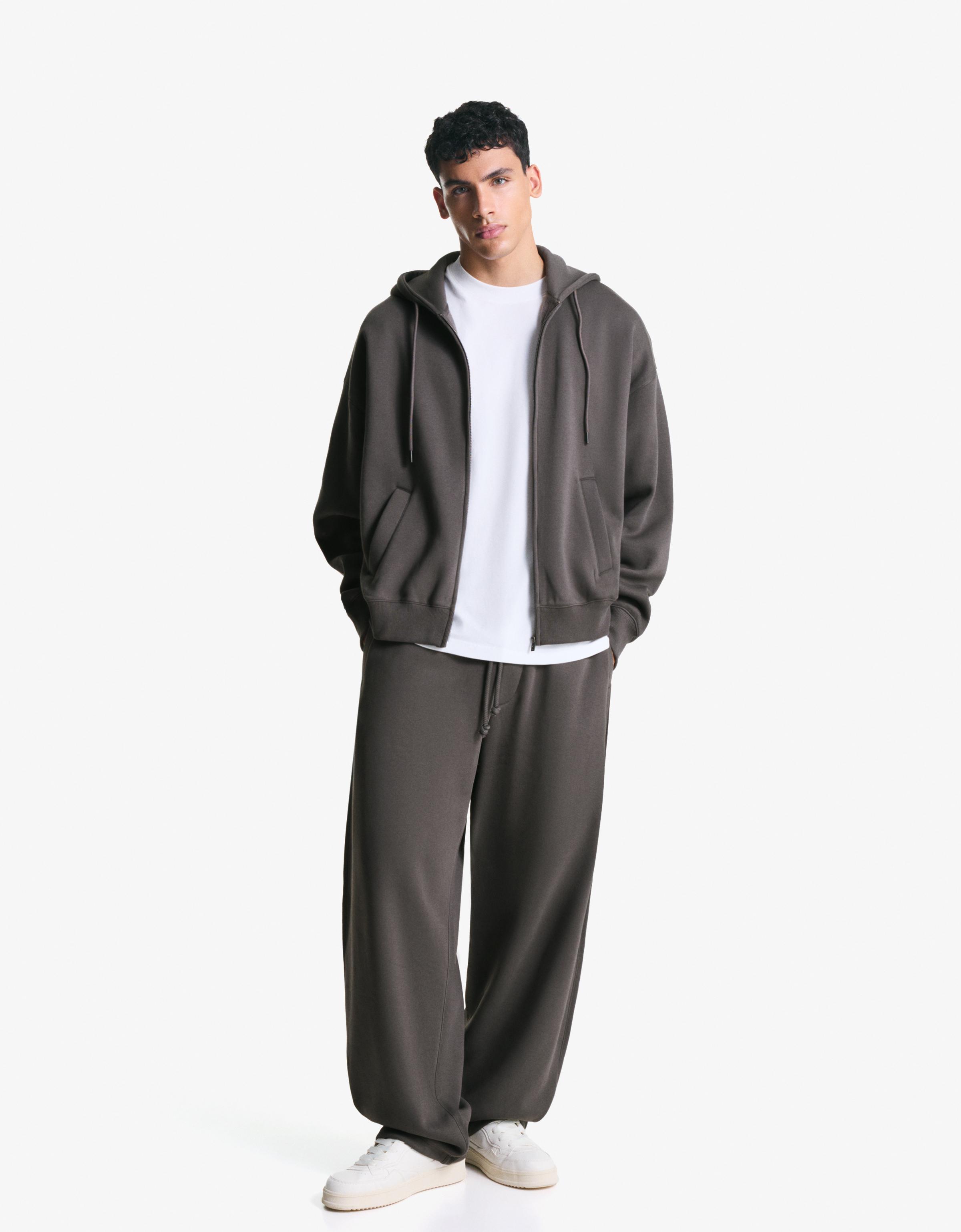 トップス Russet Burbank Crew Neck & Sweat pants Sweatshirt and sweatpants set - Twin sets - Men | Bershka
