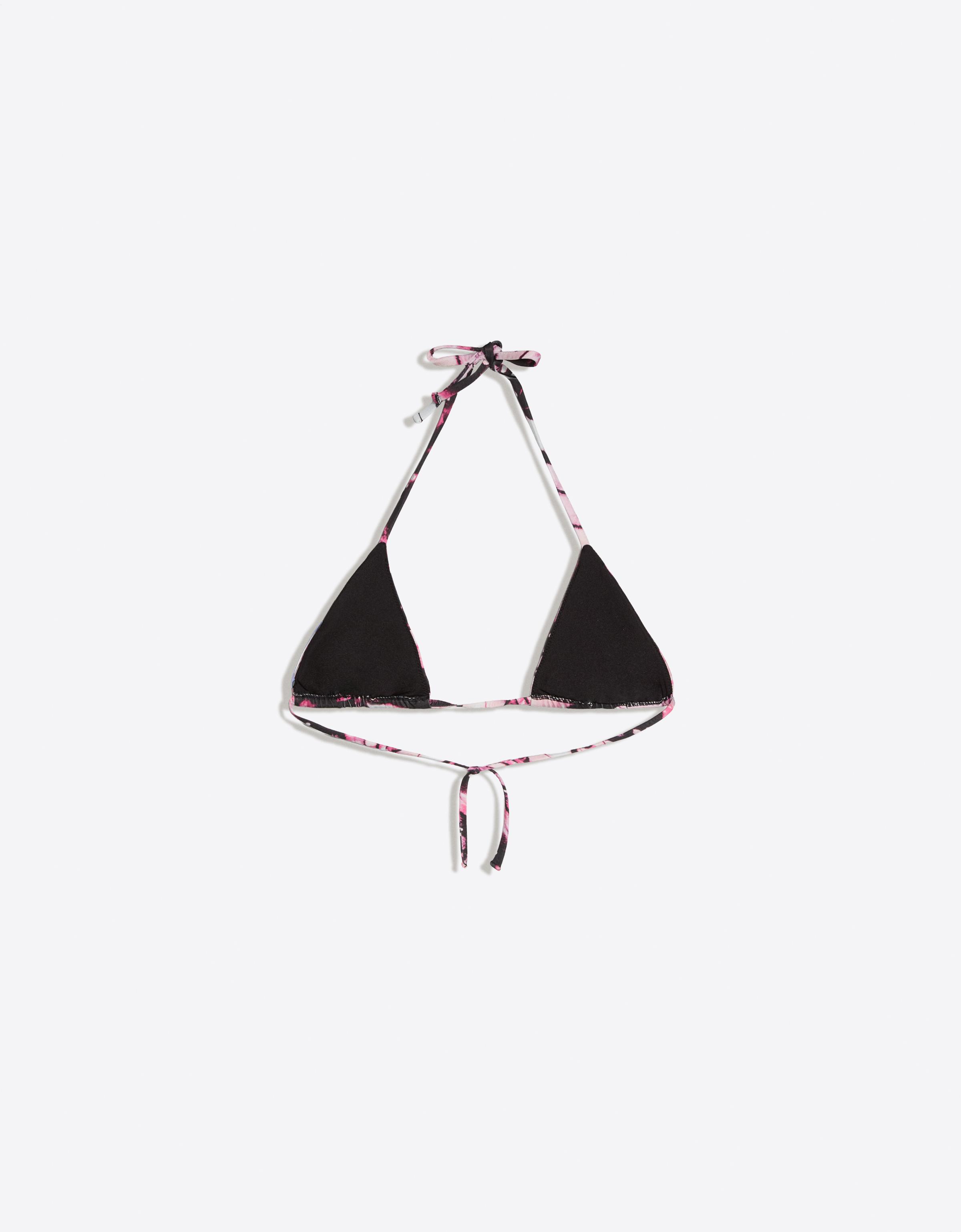 Print triangle bikini — Fuchsia