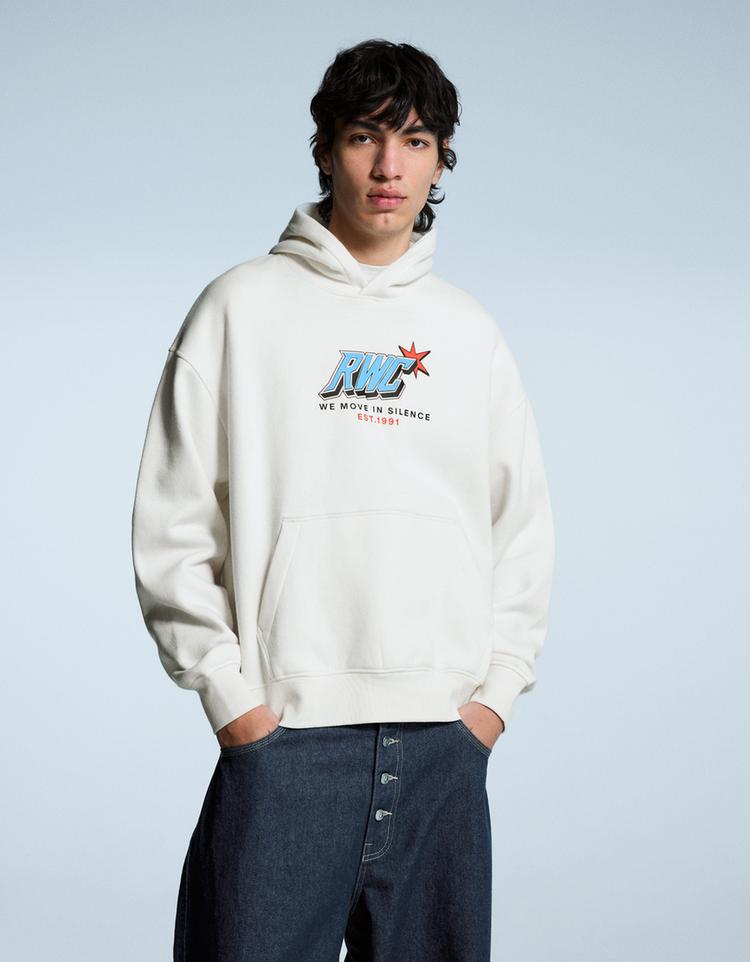Sudadera capucha print