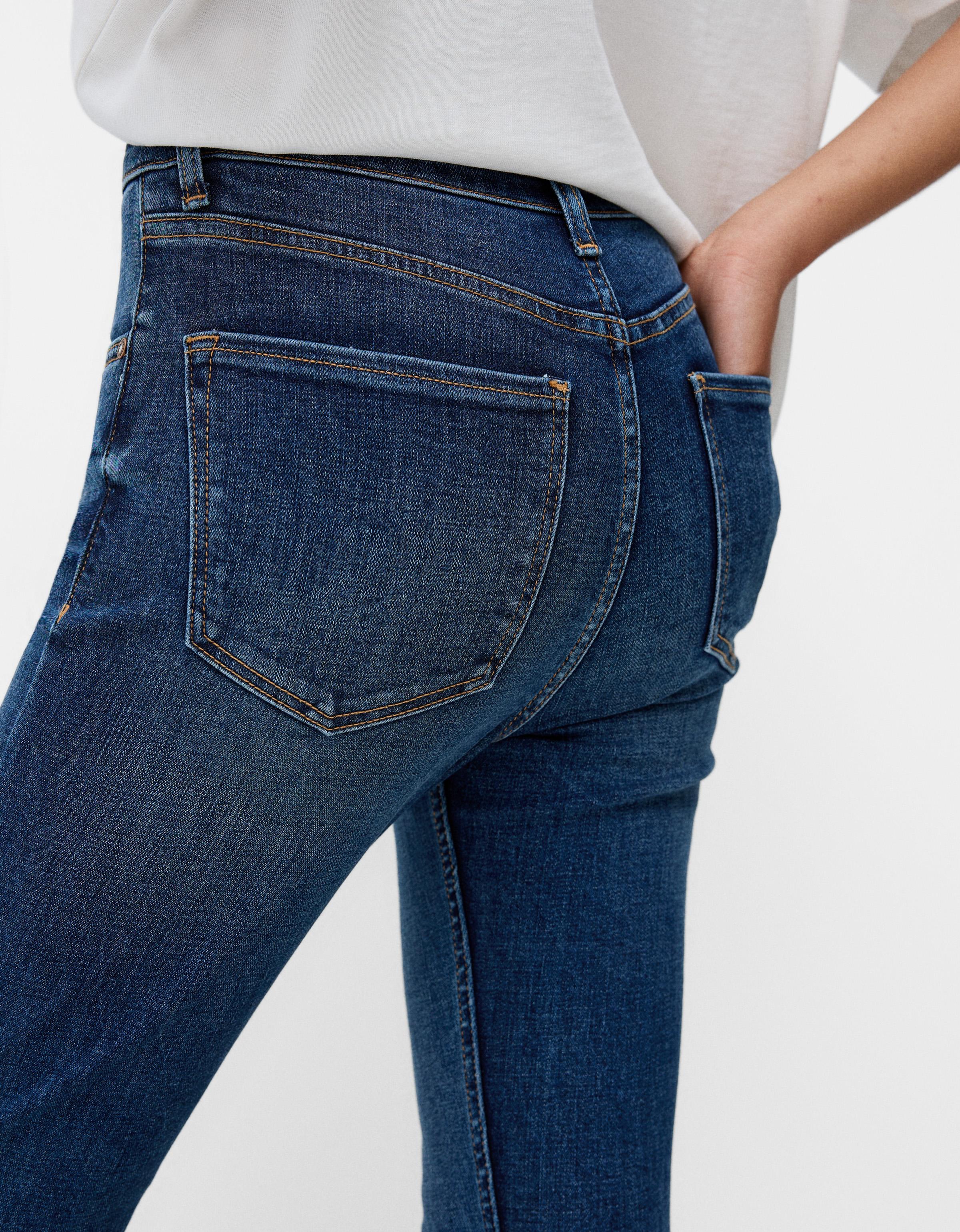 Super high waist skinny jeans — Blue