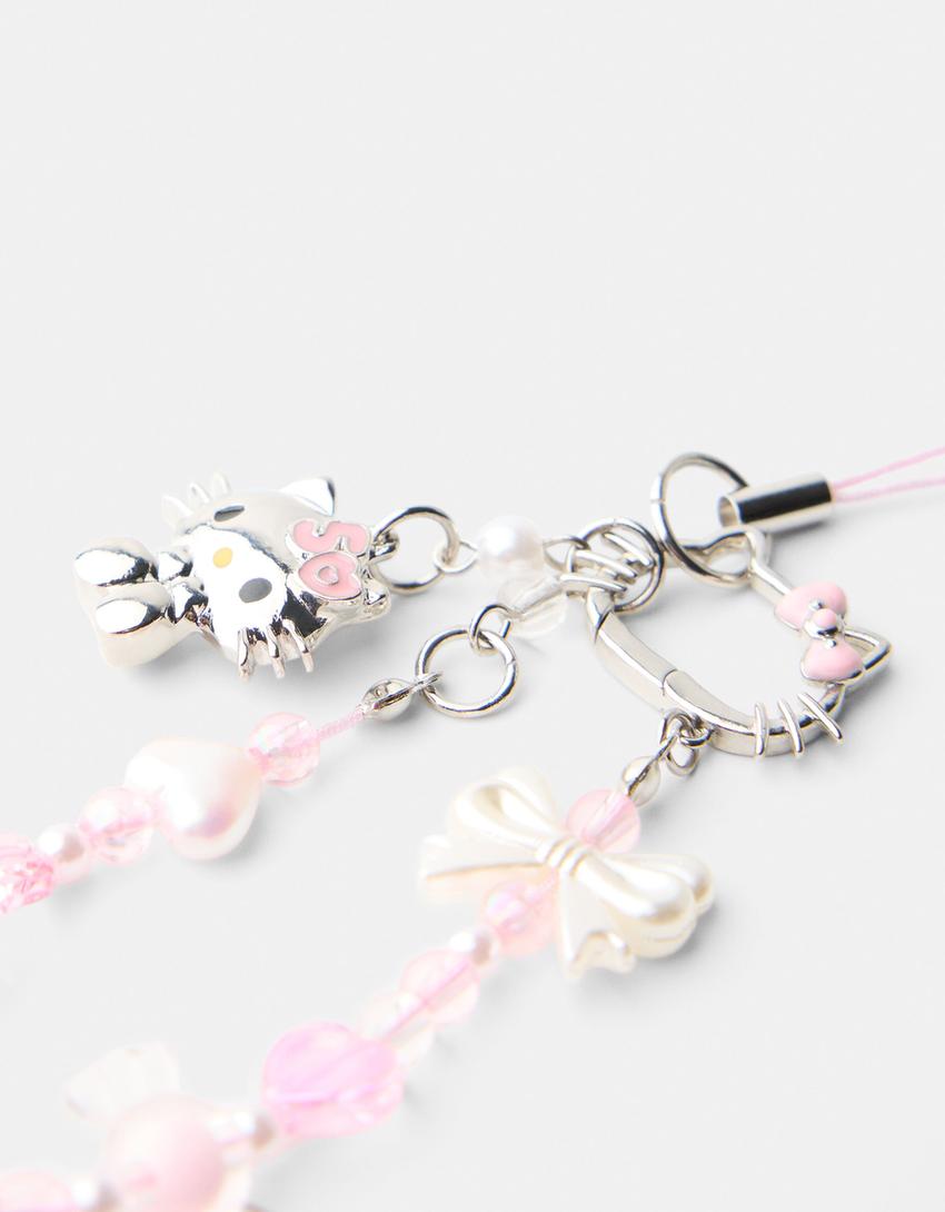 Hello Kitty Mania mobile phone chain-Pink-2