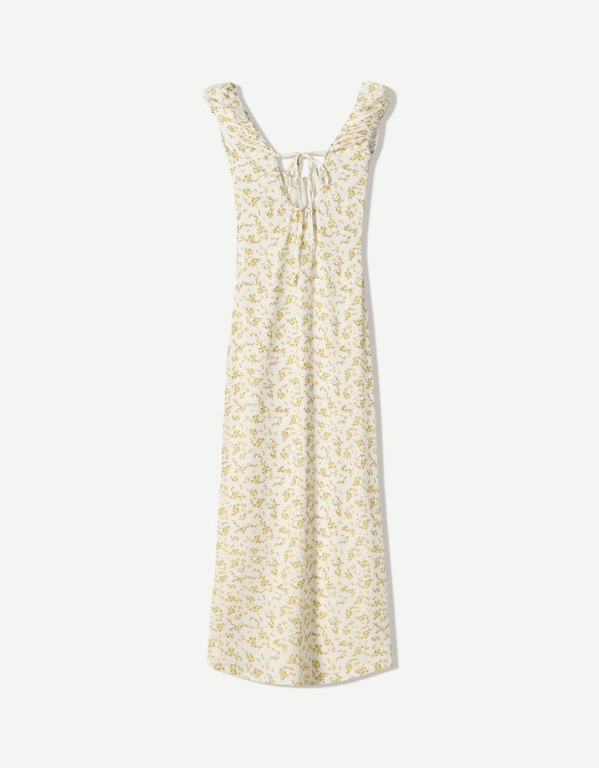 Midi dress-Yellow-1