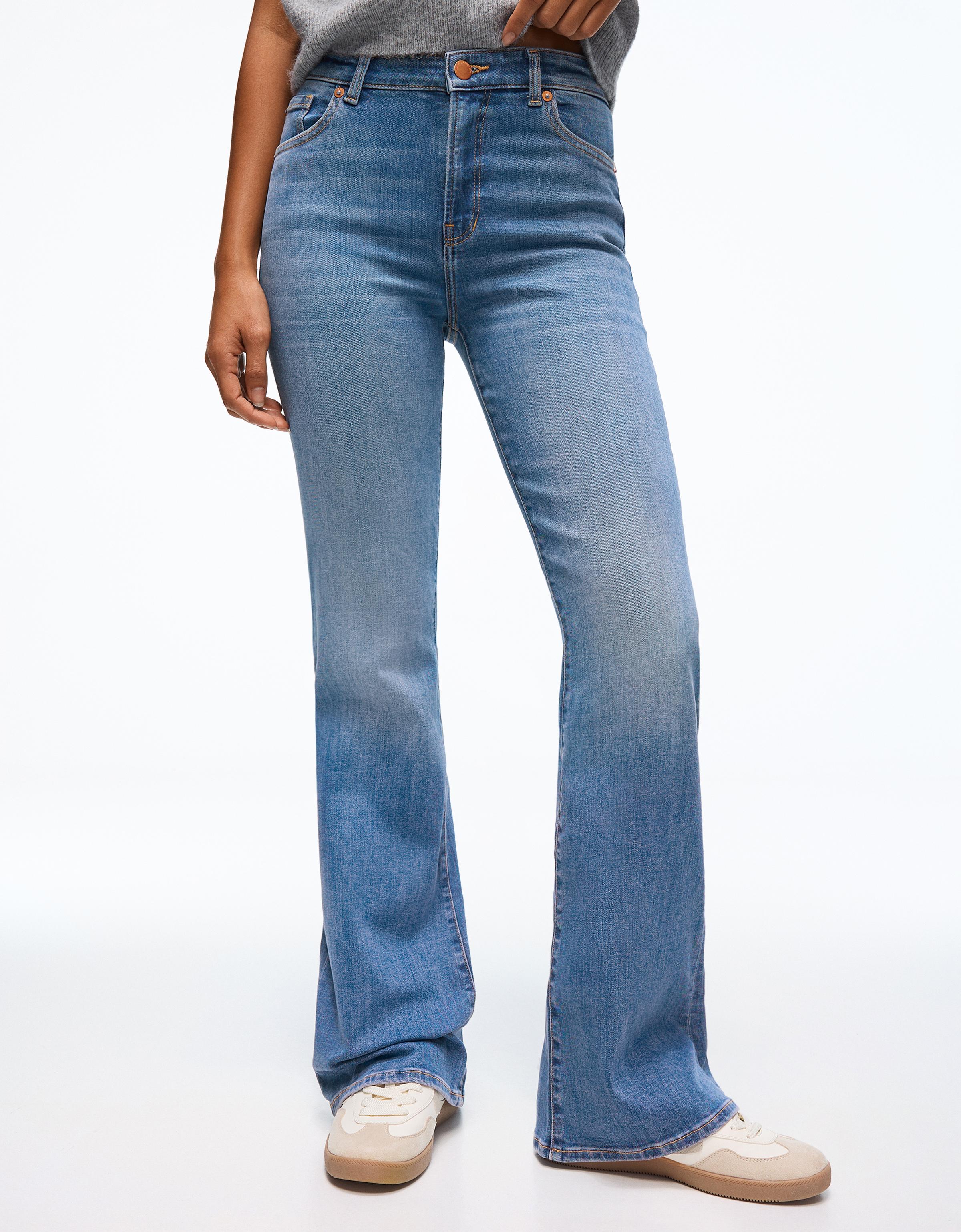 Yüksek bel flare fit jean - Görsel 21