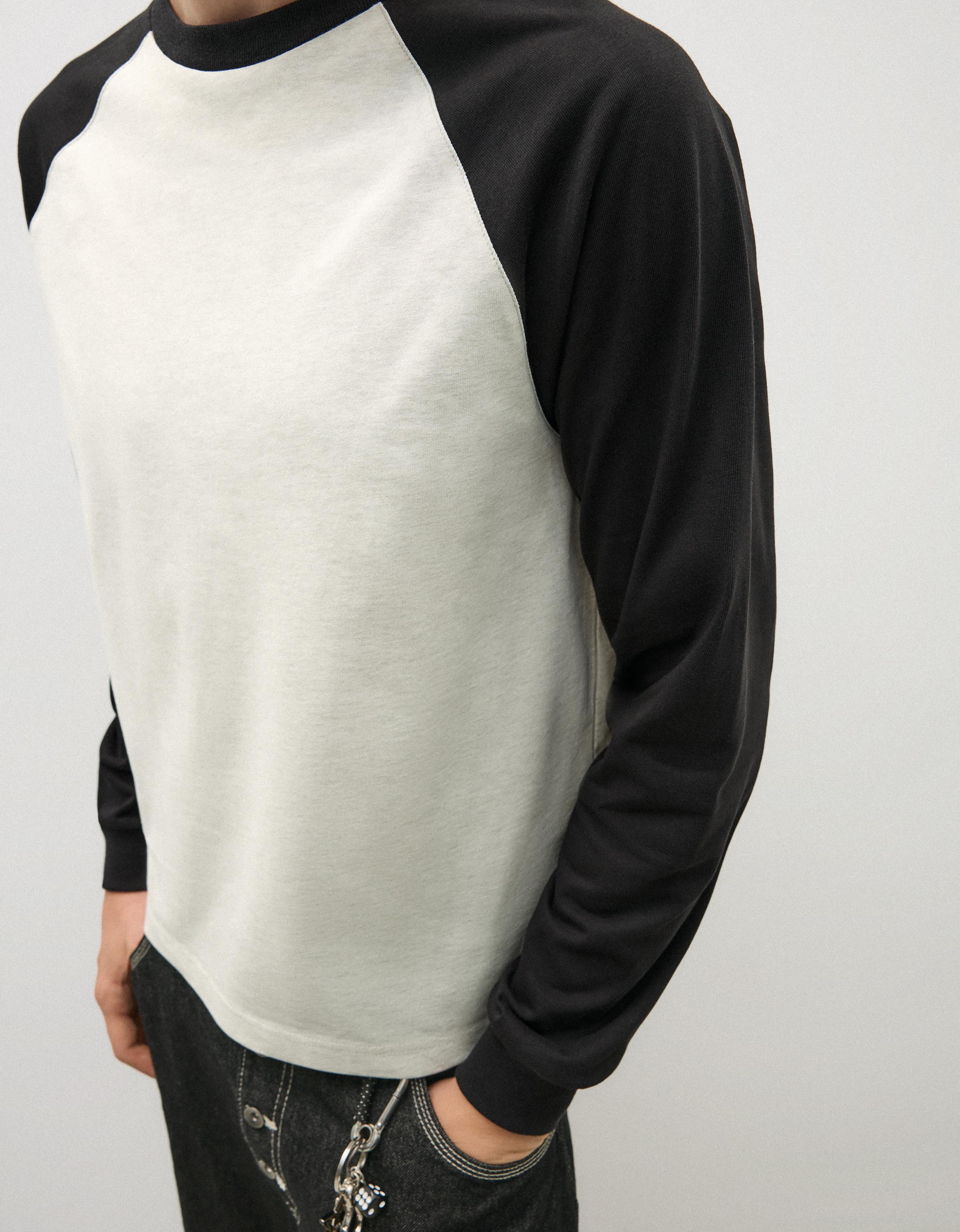 Long sleeve raglan T-shirt — Black