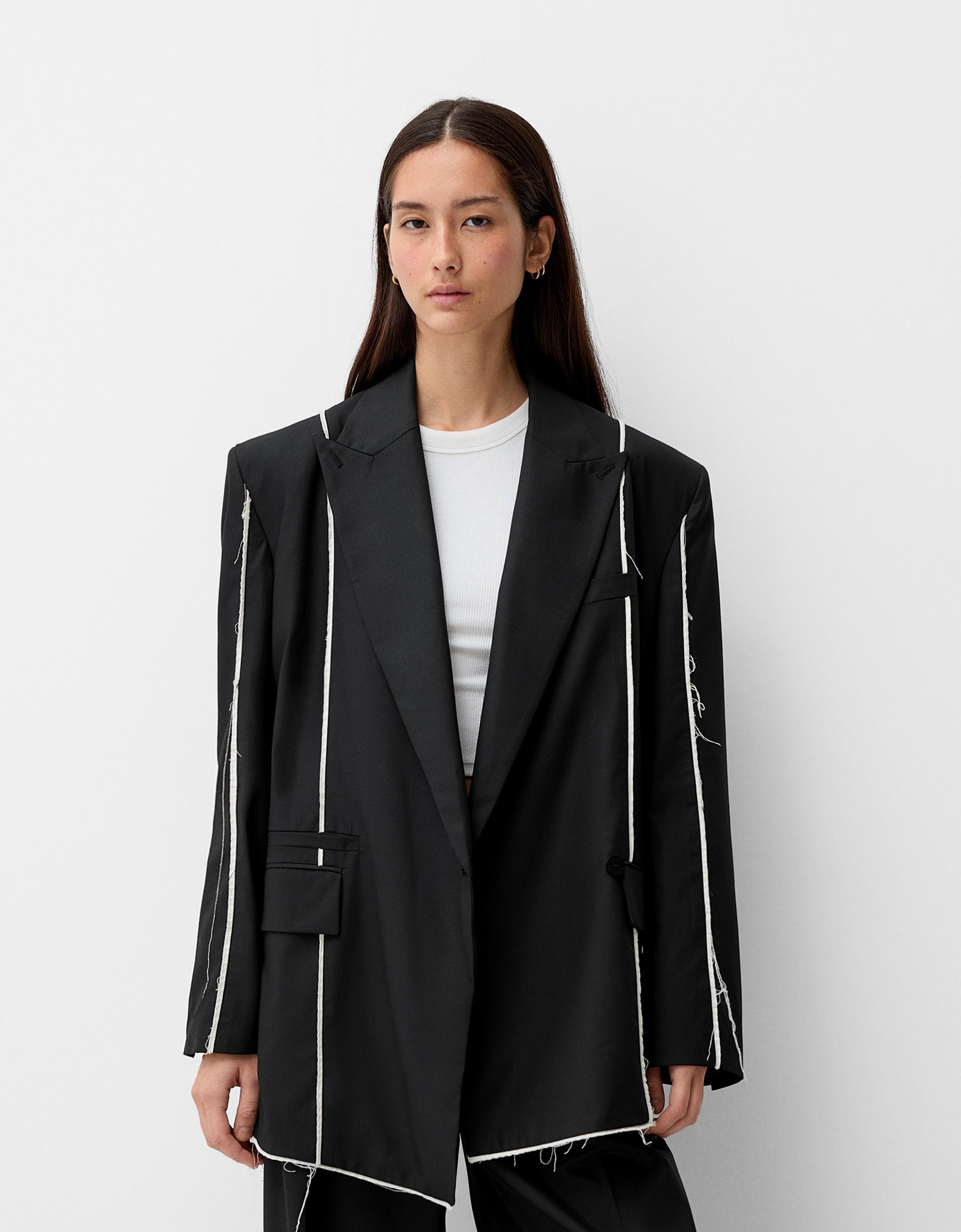 Bershka Oversize-Blazer Generation Bershka Damen Xs-S Schwarz