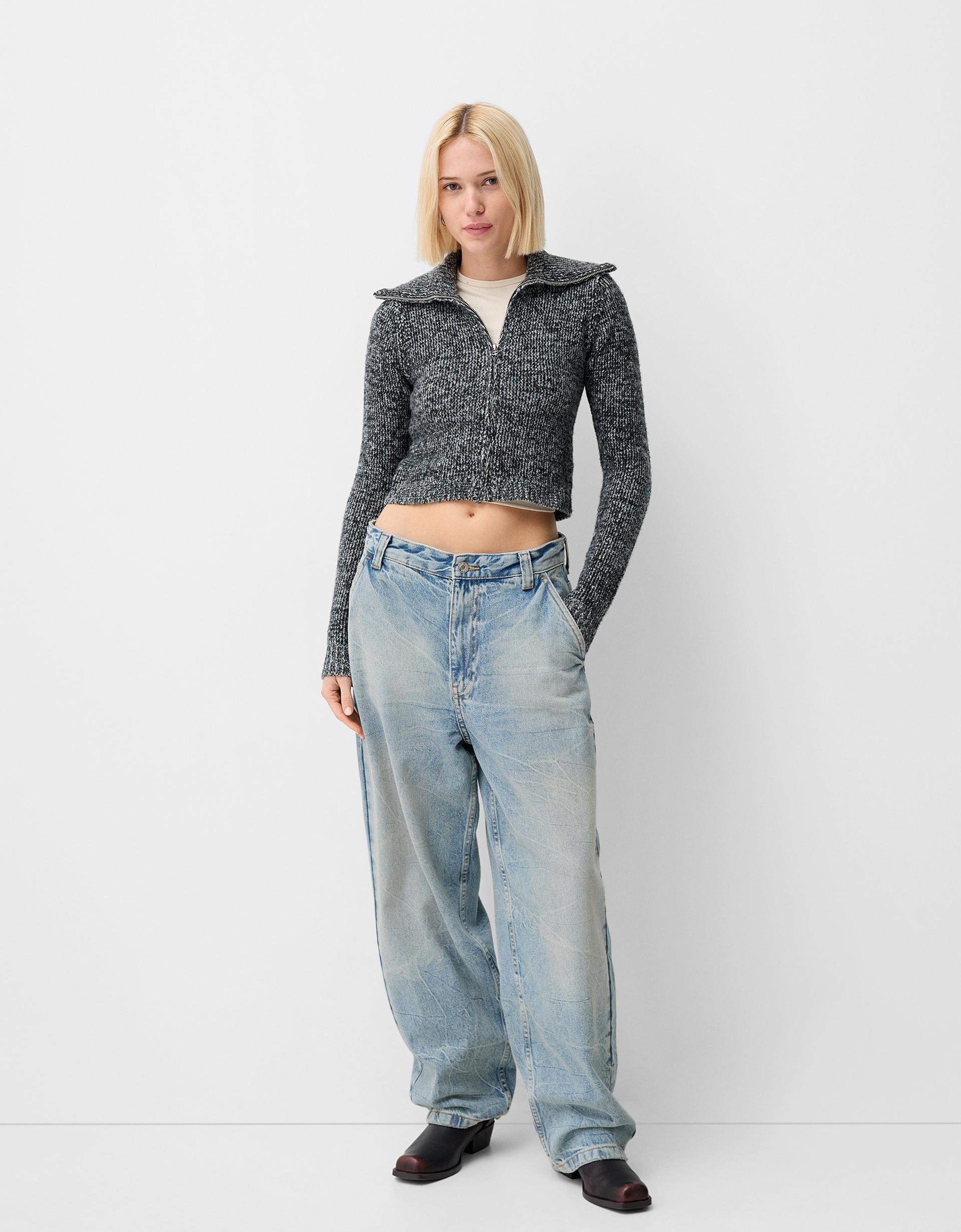 Pantalon Jeans Skate Femme Jeans Hip Hop: Pantalon En Jean Bleu En