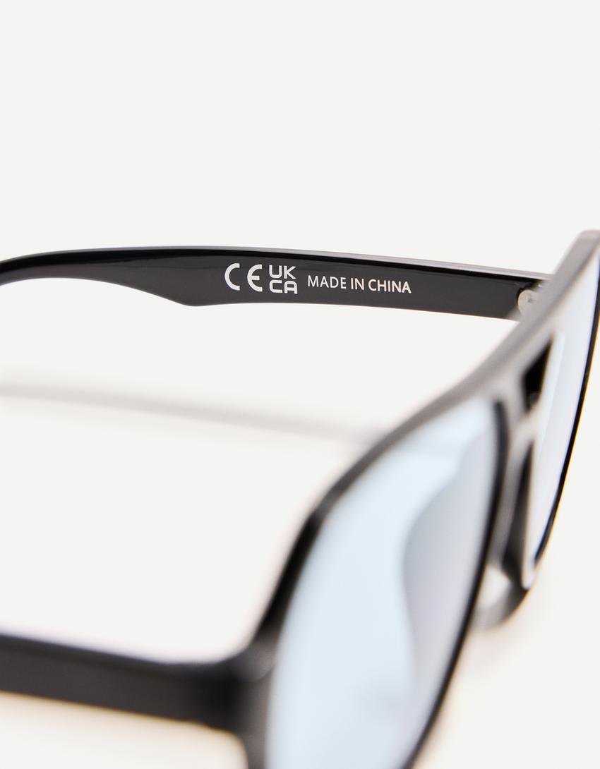 Gucci - Occhiale Da Sole Con Montatura Geometrica - Rosso Verde - Gucci Eyewear - Foto 10