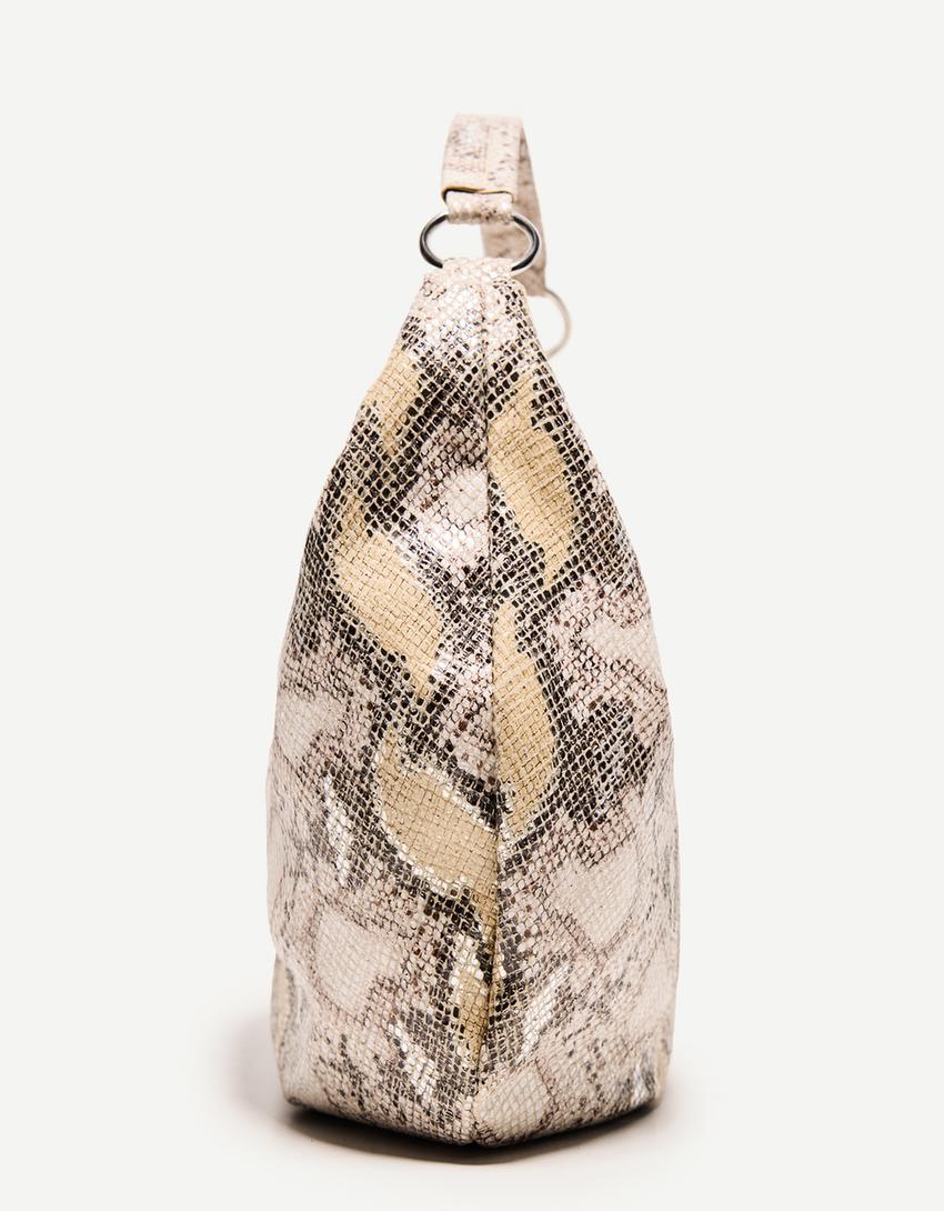 Animal print bag-Cream-1