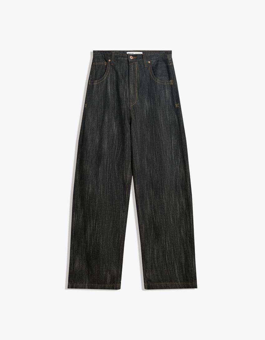 Super baggy jeans-Black-3