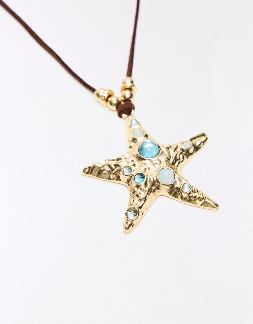Kalung tali bintang laut-Emas