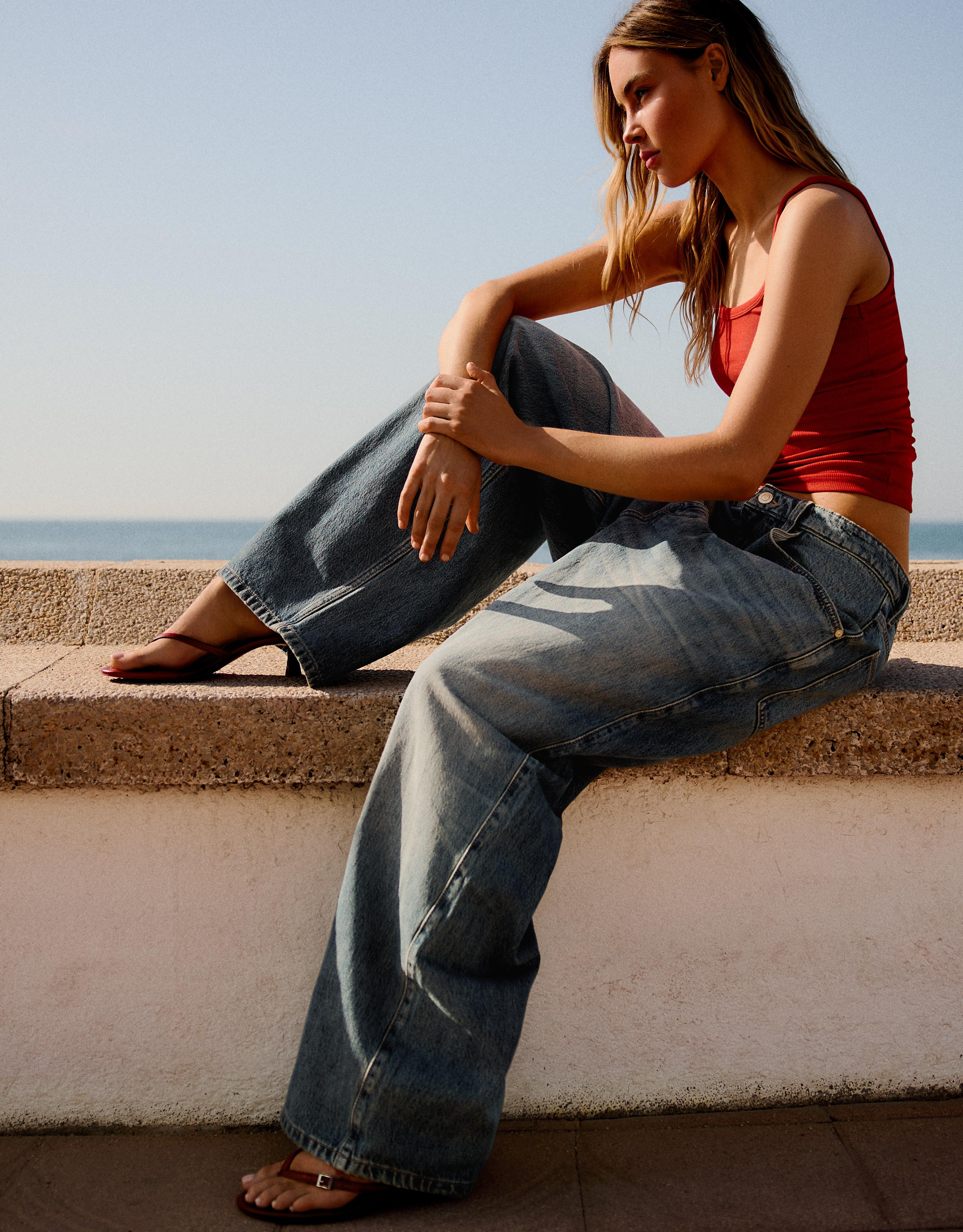 Bershka Super baggy fit jean görsel 8