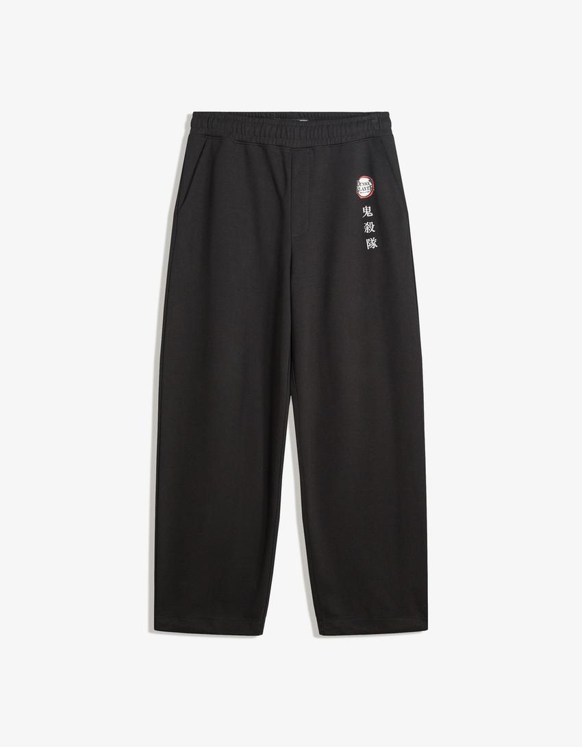 Demon Slayer skater trousers-Black-0
