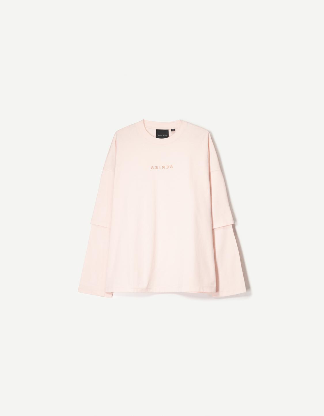Printed double sleeve T-shirt
