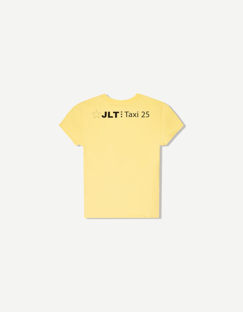 Camiseta Julieta manga corta print-Amarillo-5