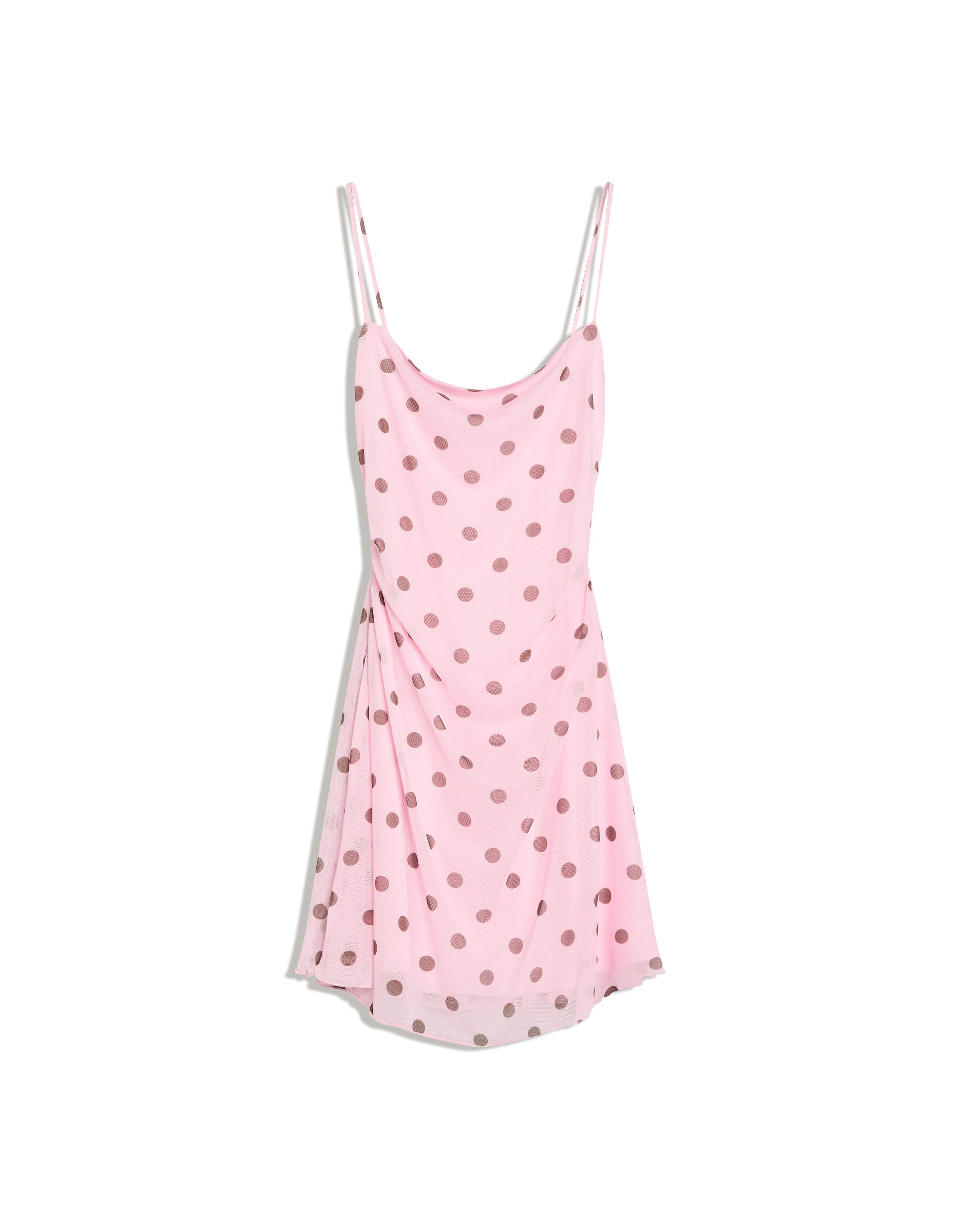 Tül askılı mini elbise - Görsel 2