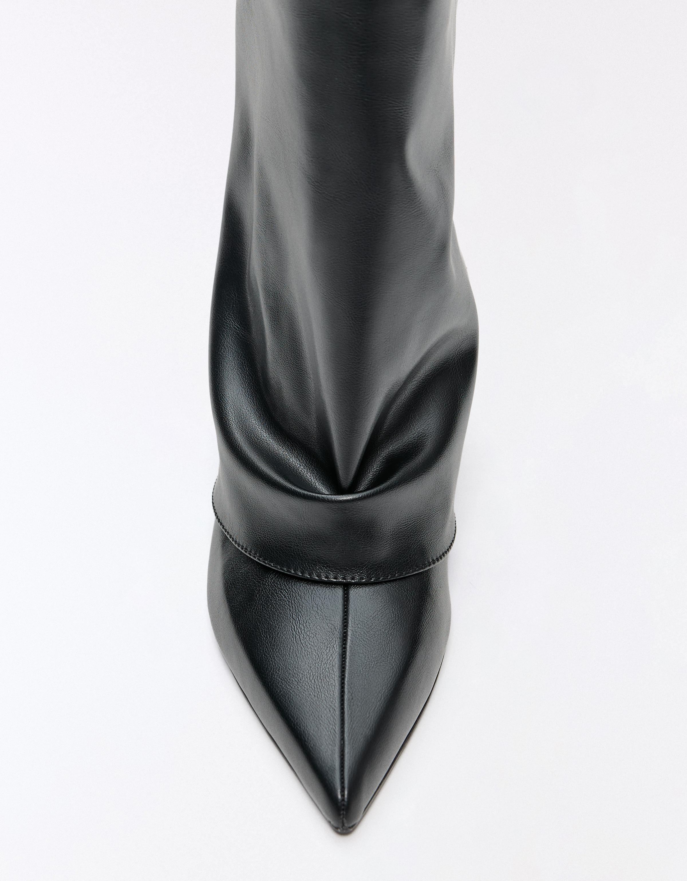 Trouser ankle boots — BLACK