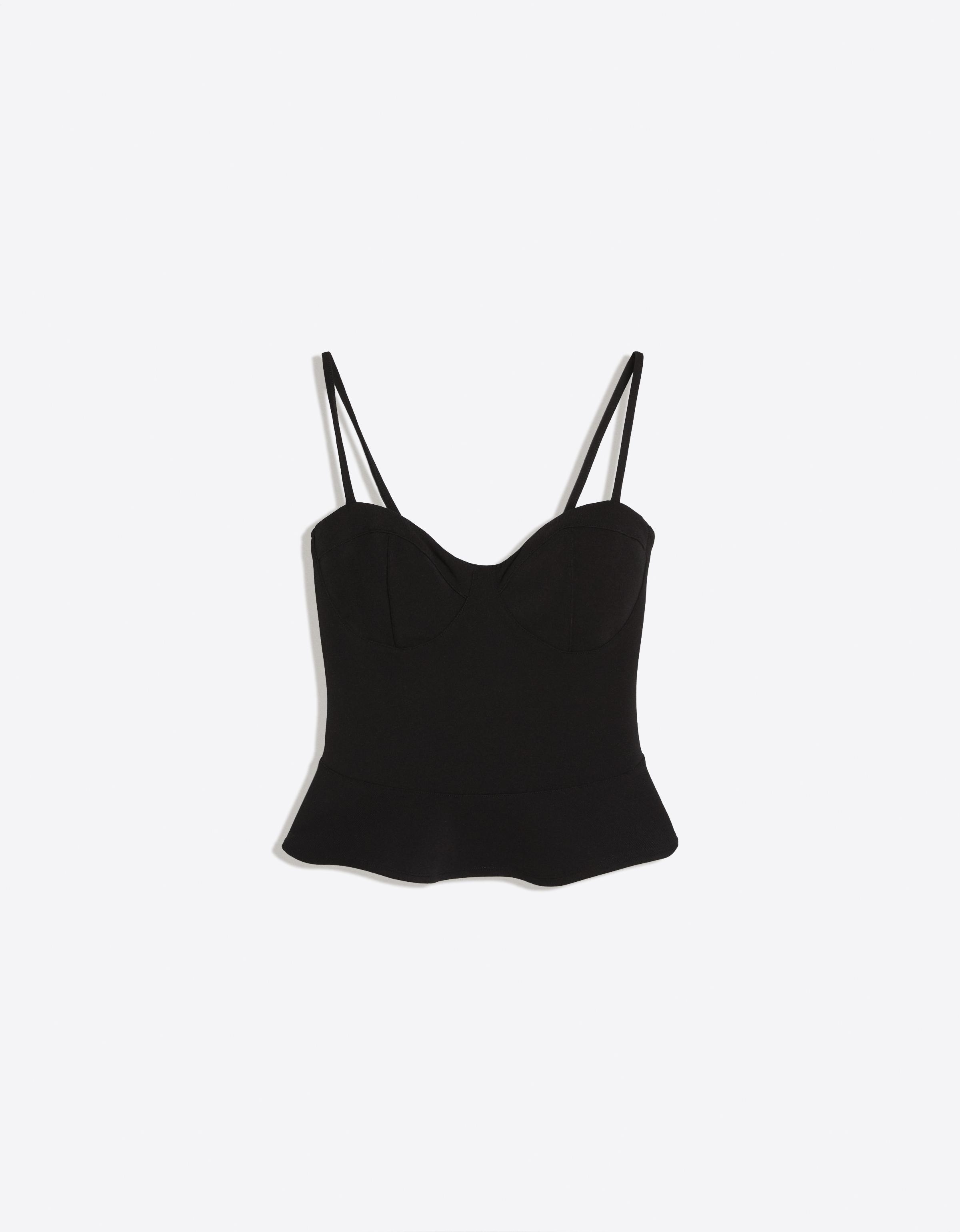 Bershka Peplum korse top