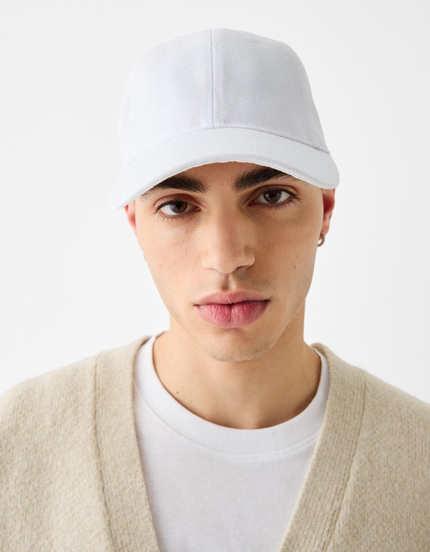 Basic cap-White-3