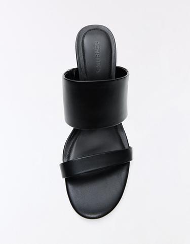 MULE HEELED SANDALS — BLACK 3