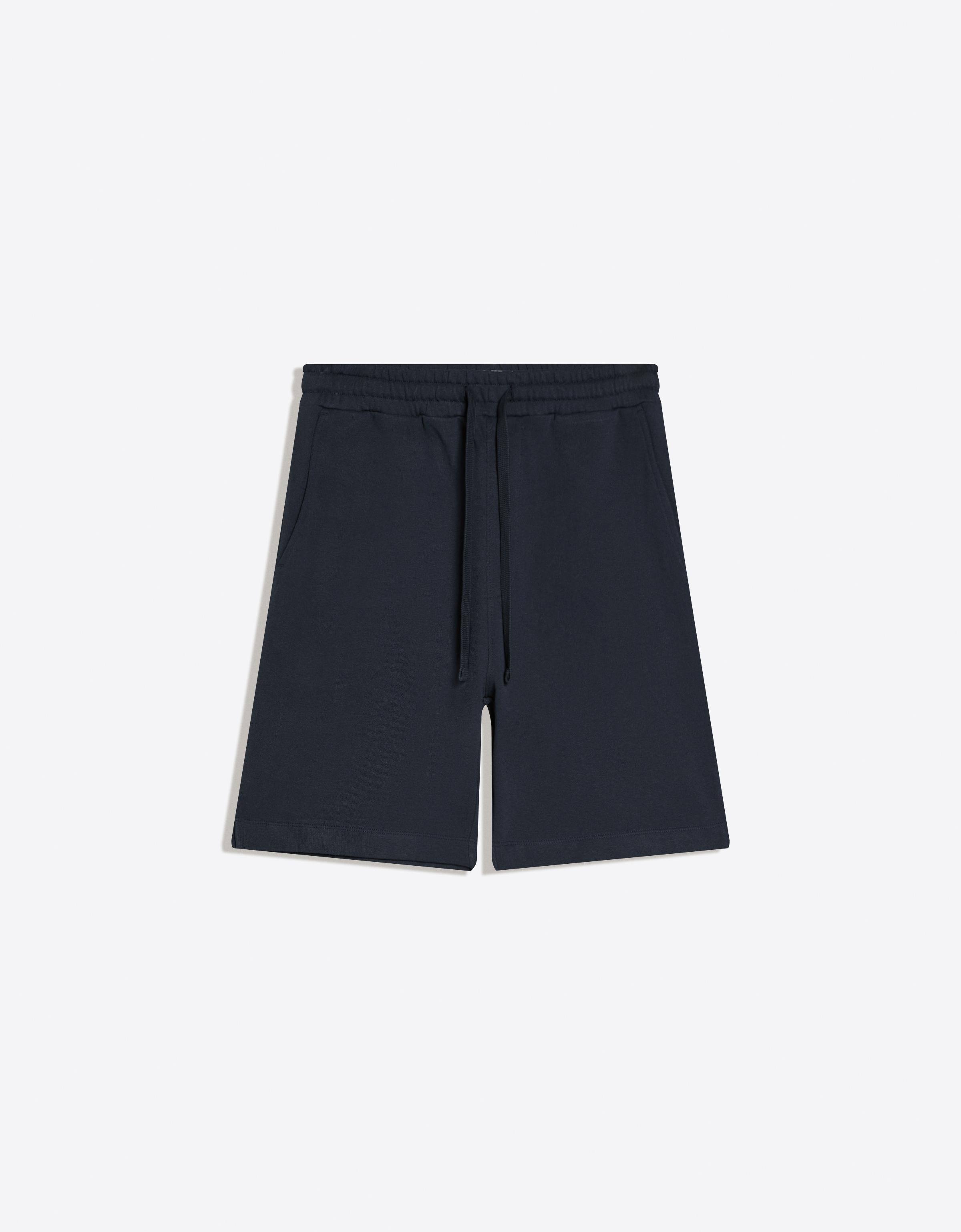 Plush Bermuda shorts — Navy
