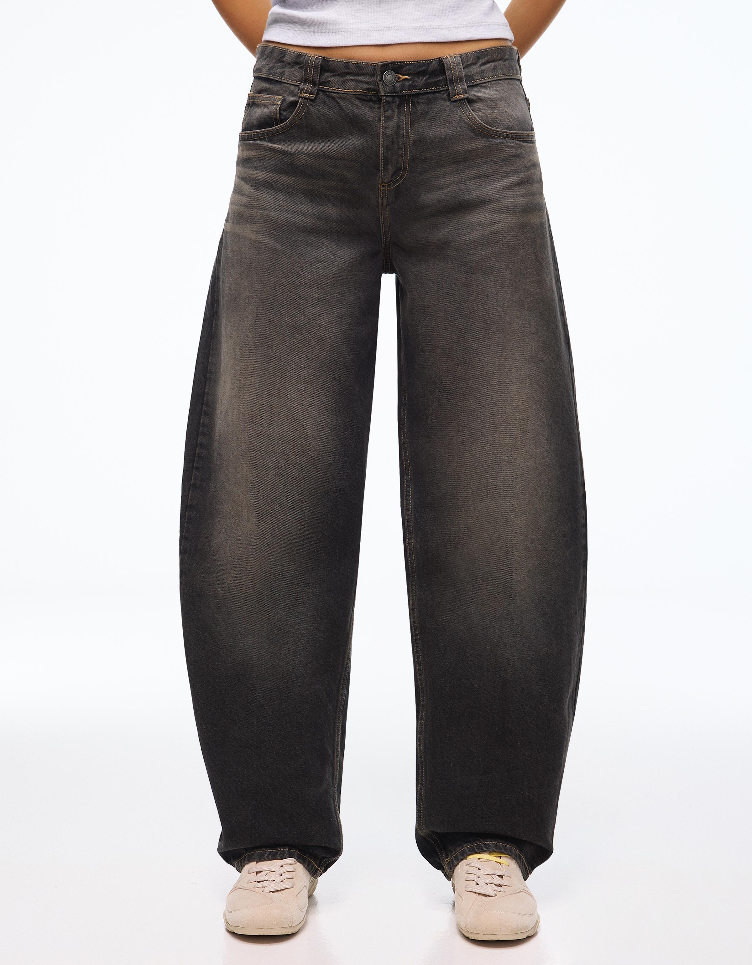 Yüksek bel barrel fit jean - Görsel 18