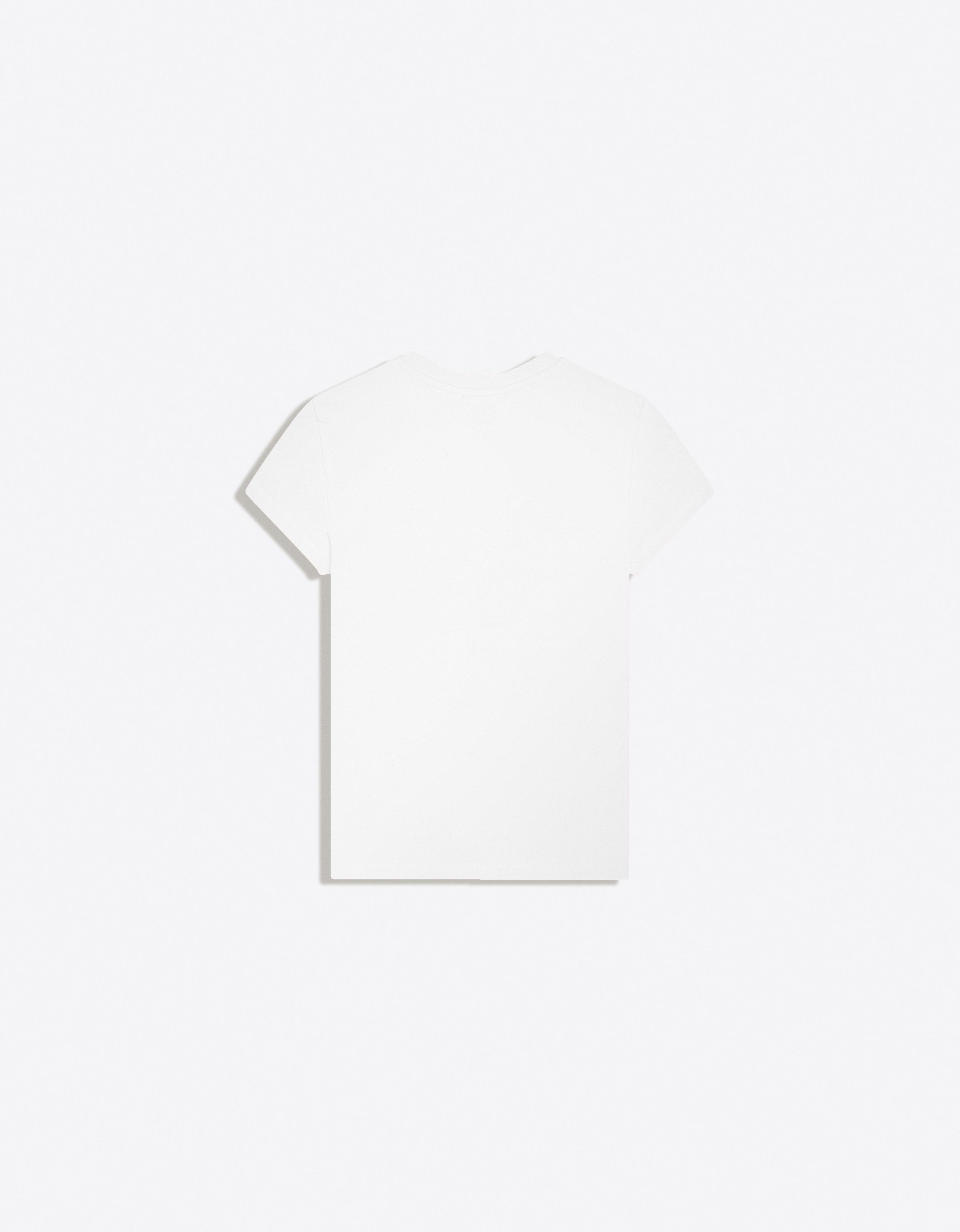 Short sleeve round neck T-shirt — Off white