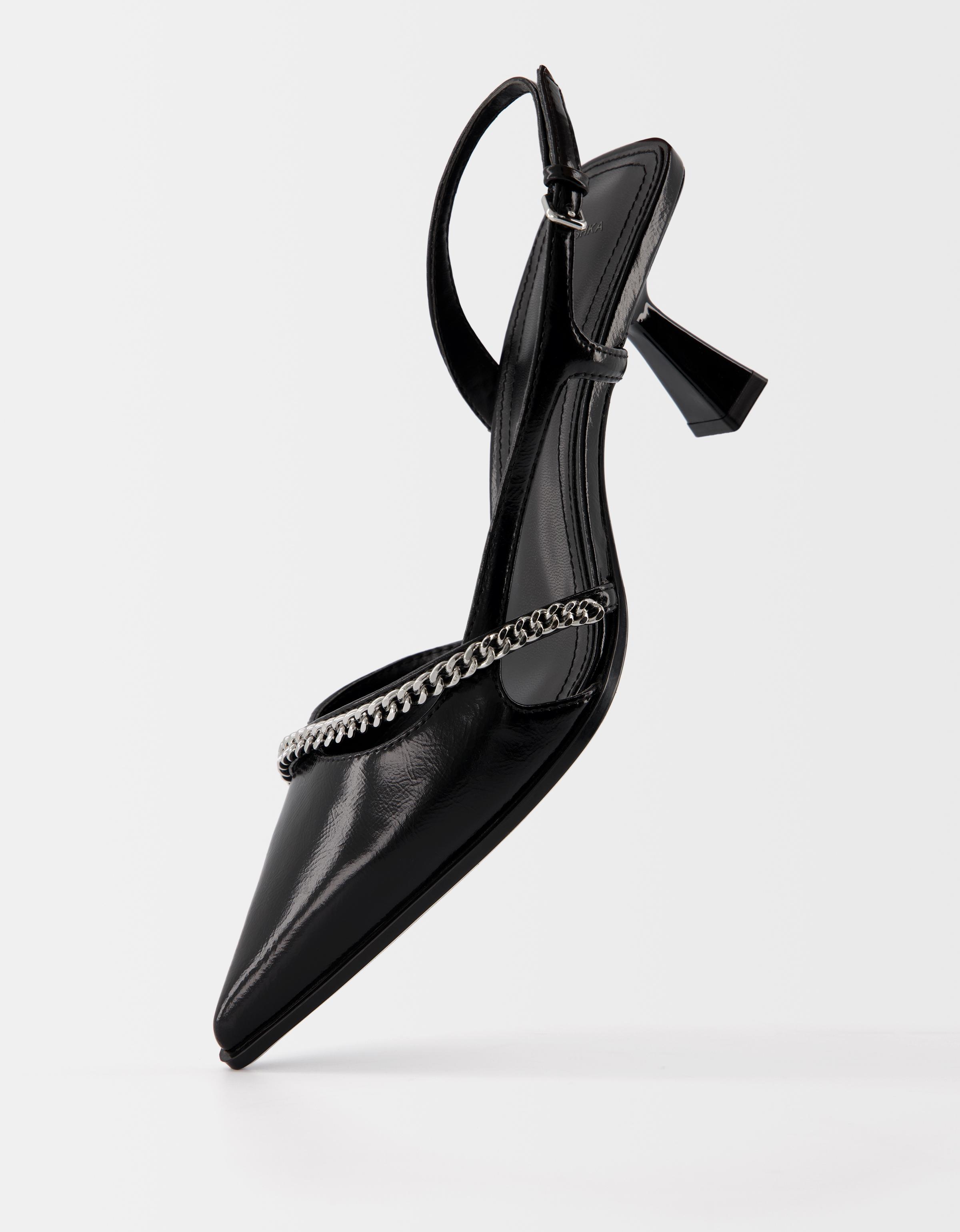 スペイン発☆Bershka♪Kitten ヒール スリングバック シューズ Kitten heel slingback shoes - Women | Bershka