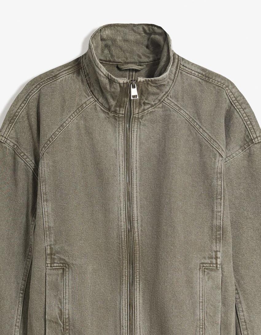 Veste effet délavé-Noir-2