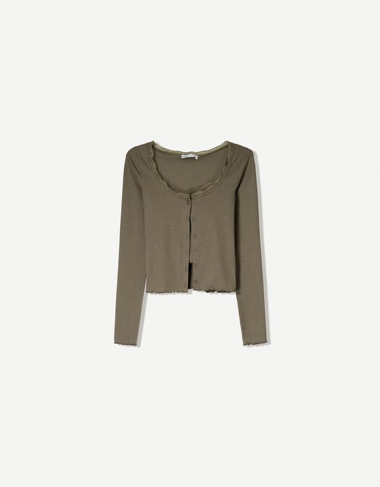 Cardigan and top set