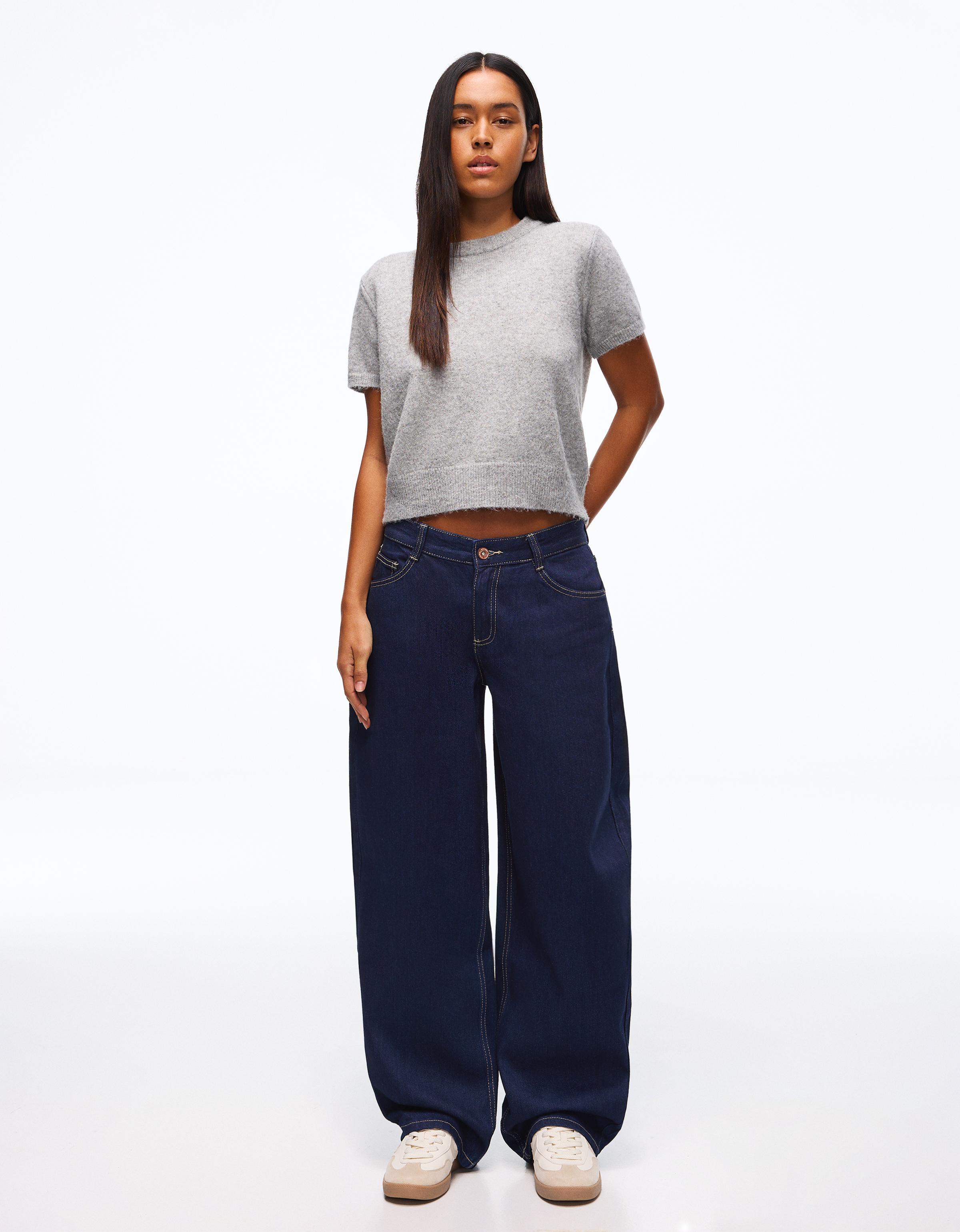 Düşük bel baggy barrel fit jean - Görsel 117