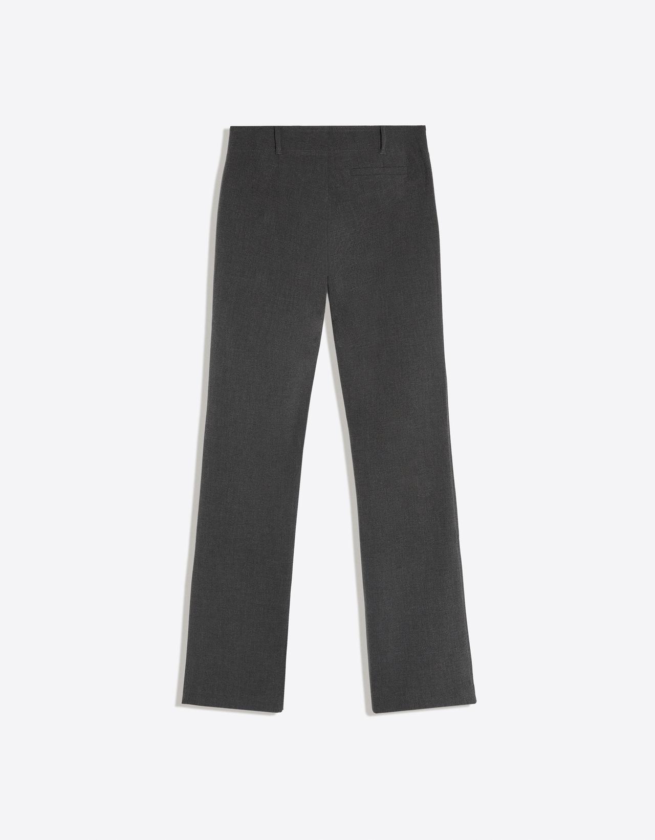 Slim fit low-rise trousers — Grey