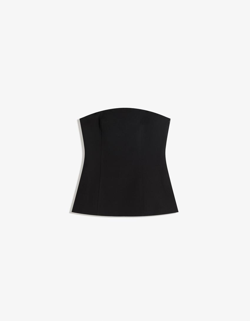 Bandeau-Top-Schwarz