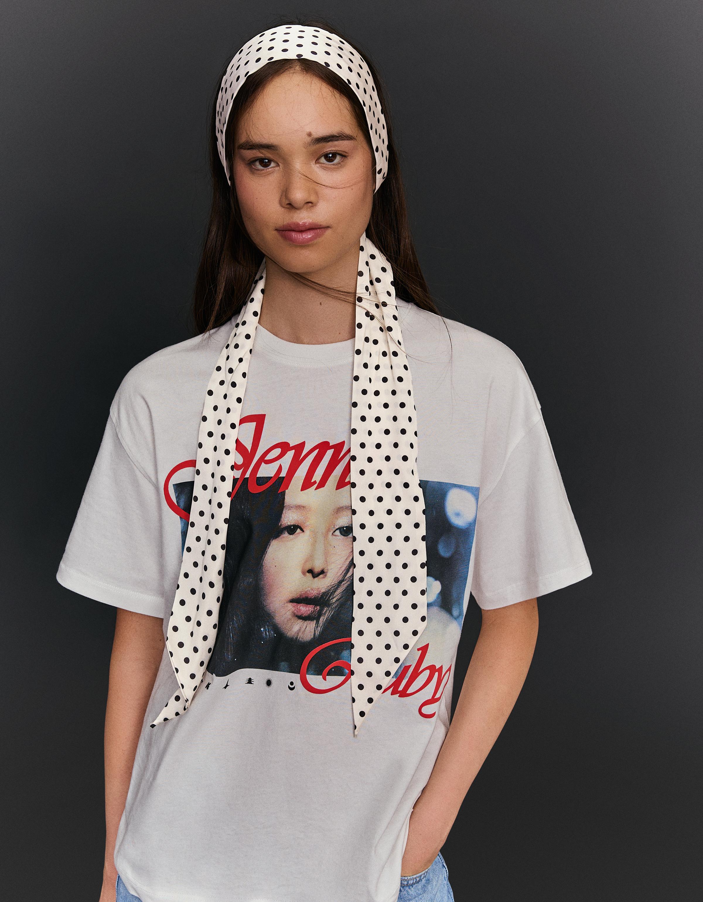 Bershka Halstuch Mit Tupfen Damen Rohweiß