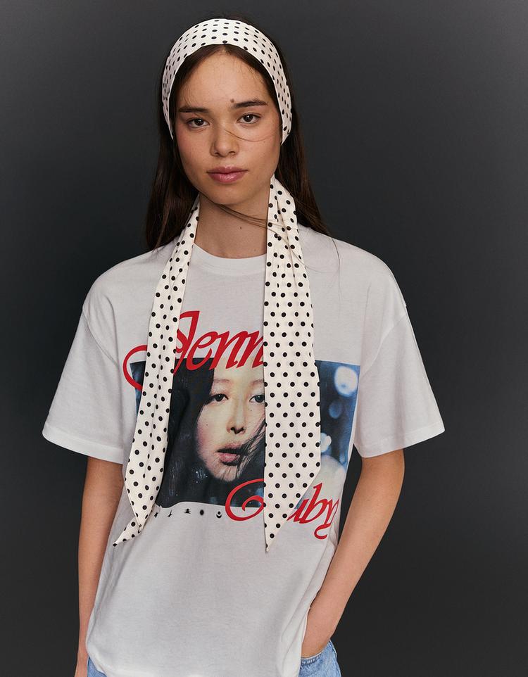 Puantiye kravat fular