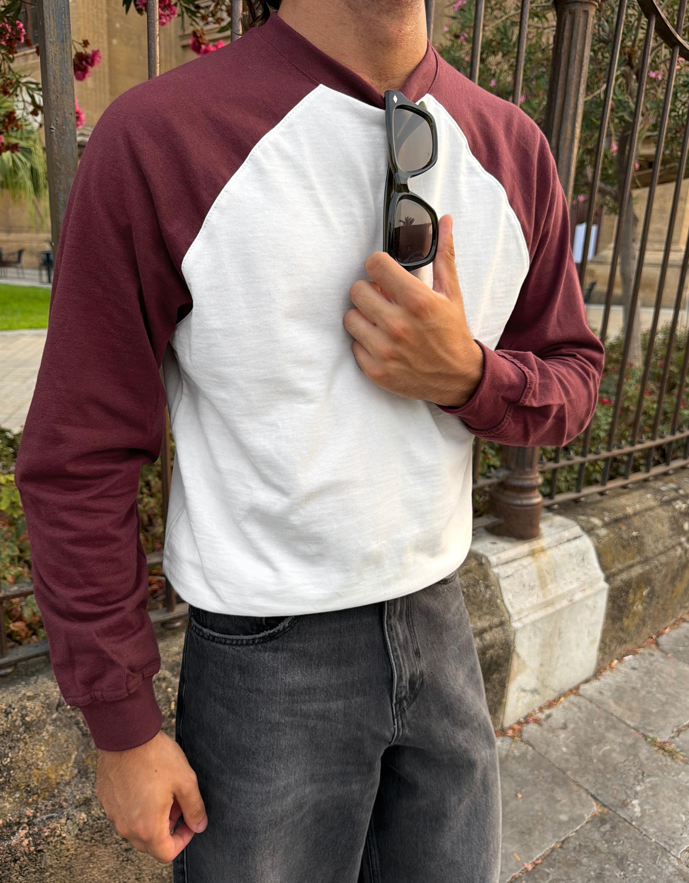 Bershka Reglan kol uzun kollu tişört görsel 6
