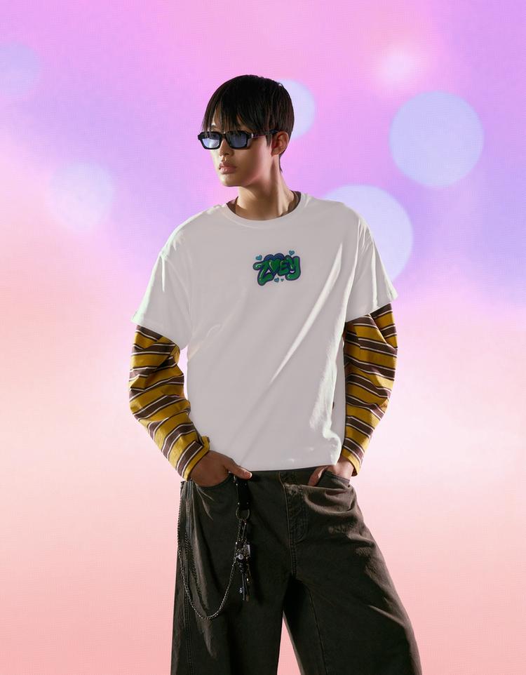 Camiseta KPop Demon Hunters Huntr/x manga corta print