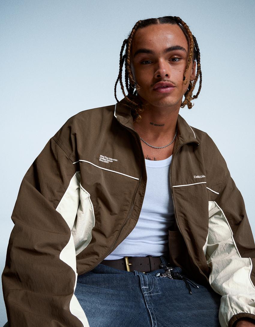 Technical sports jacket-Brown-2