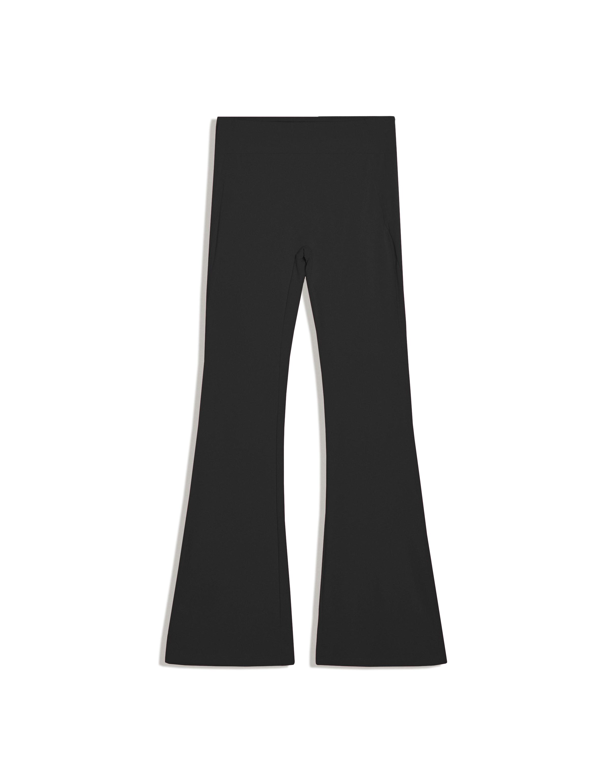 Breathable & Quick Dry flared technical trousers — Black