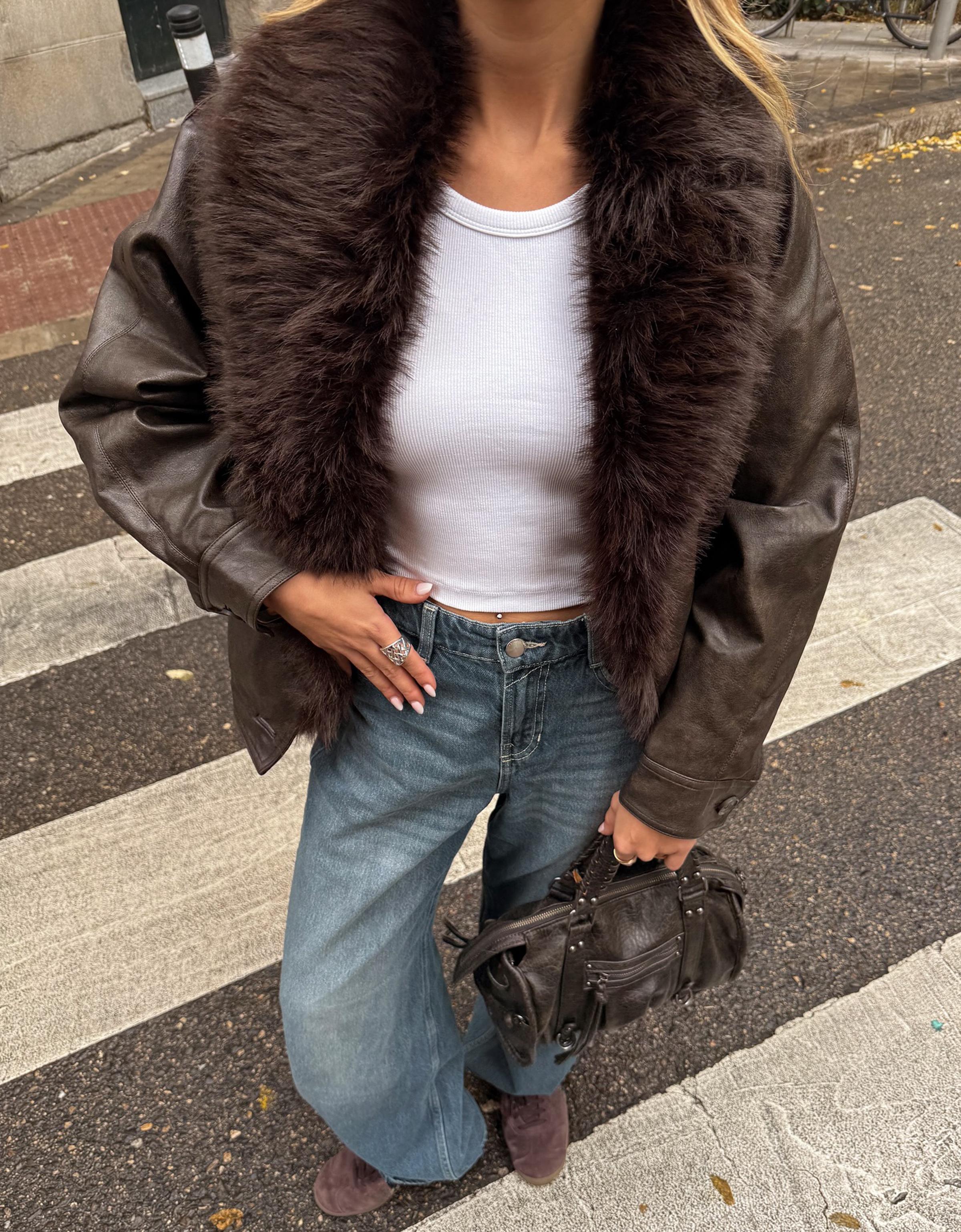 Yüksek bel geniş paça barrel fit jean - Görsel 77