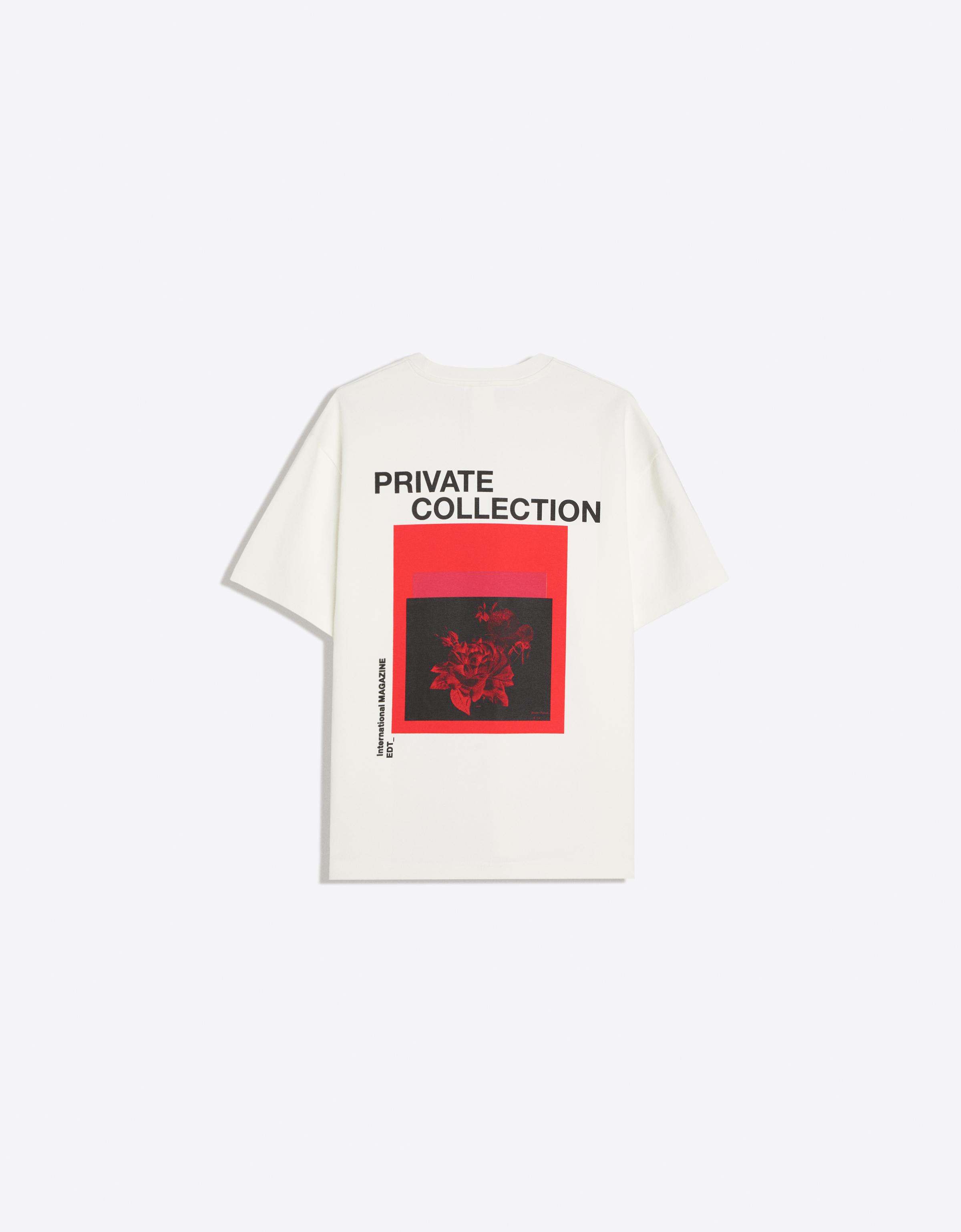 Printed interlock sweatshirt — Off white