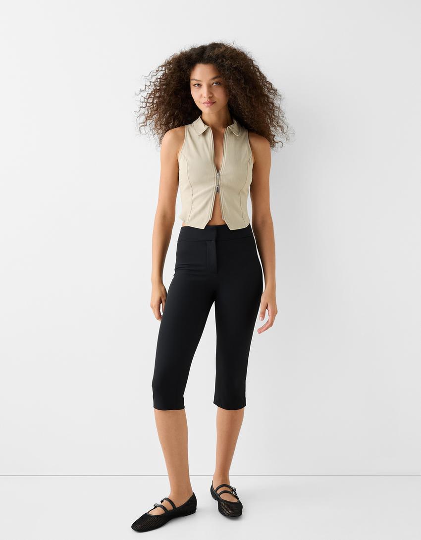 جاكيت فيست مرن قصير مخطط-رملي-3