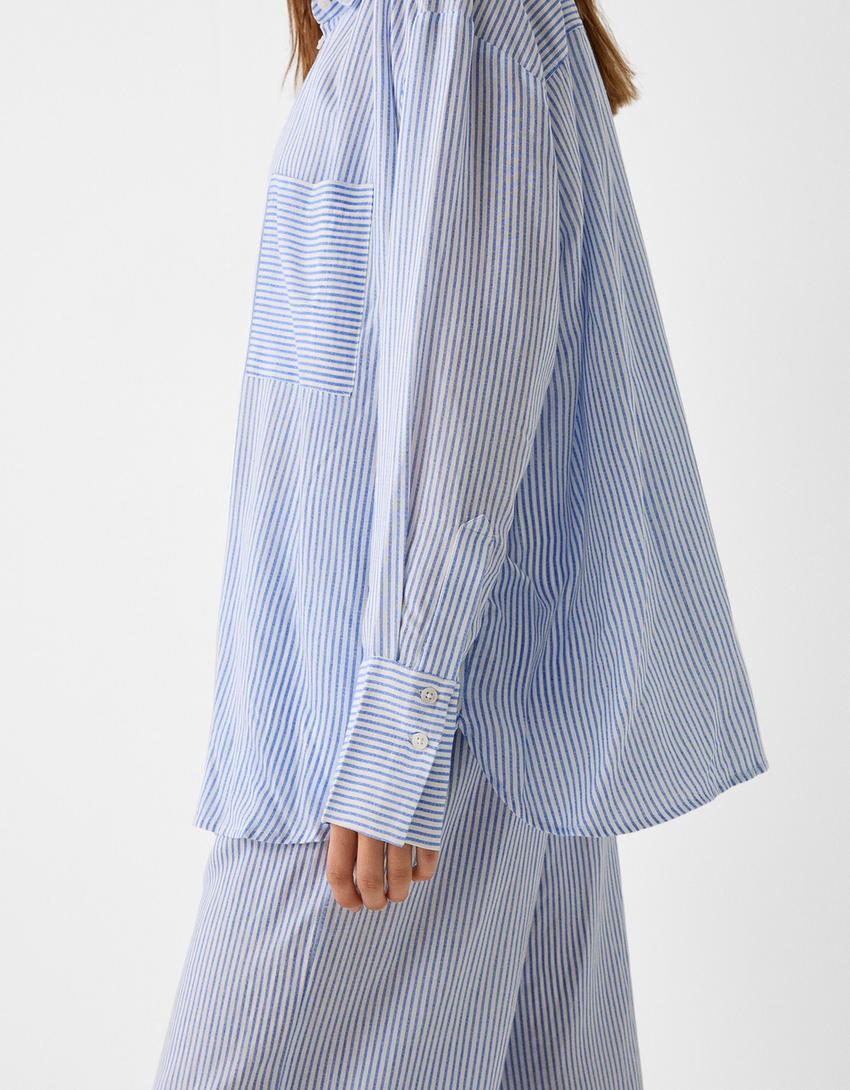 Shirt and trousers set-Light blue-3